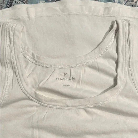 Caslon Cream Sleeveless Tank Top - Picture 2 of 4